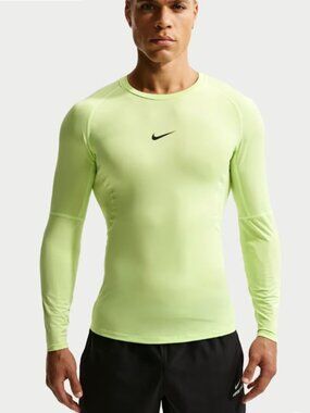 NEW Nike Pro Dri-FIT Tight Fit Men's T-Shirt White Size M Compression Top Active